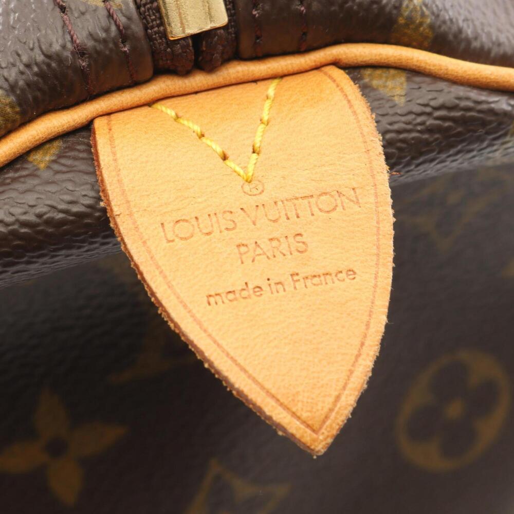 LOUIS VUITTON Brown Monogram Leather Keepall 50 Boston Bag - Picture 4 of 11